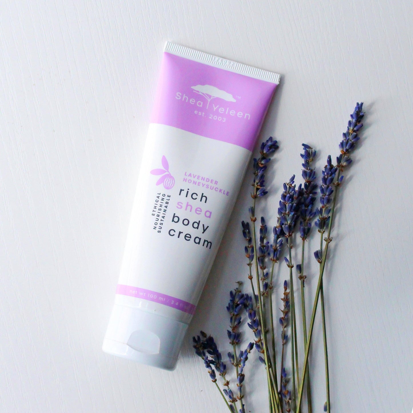 3.4 oz Lavender Honeysuckle Body Cream - SheaYeleen