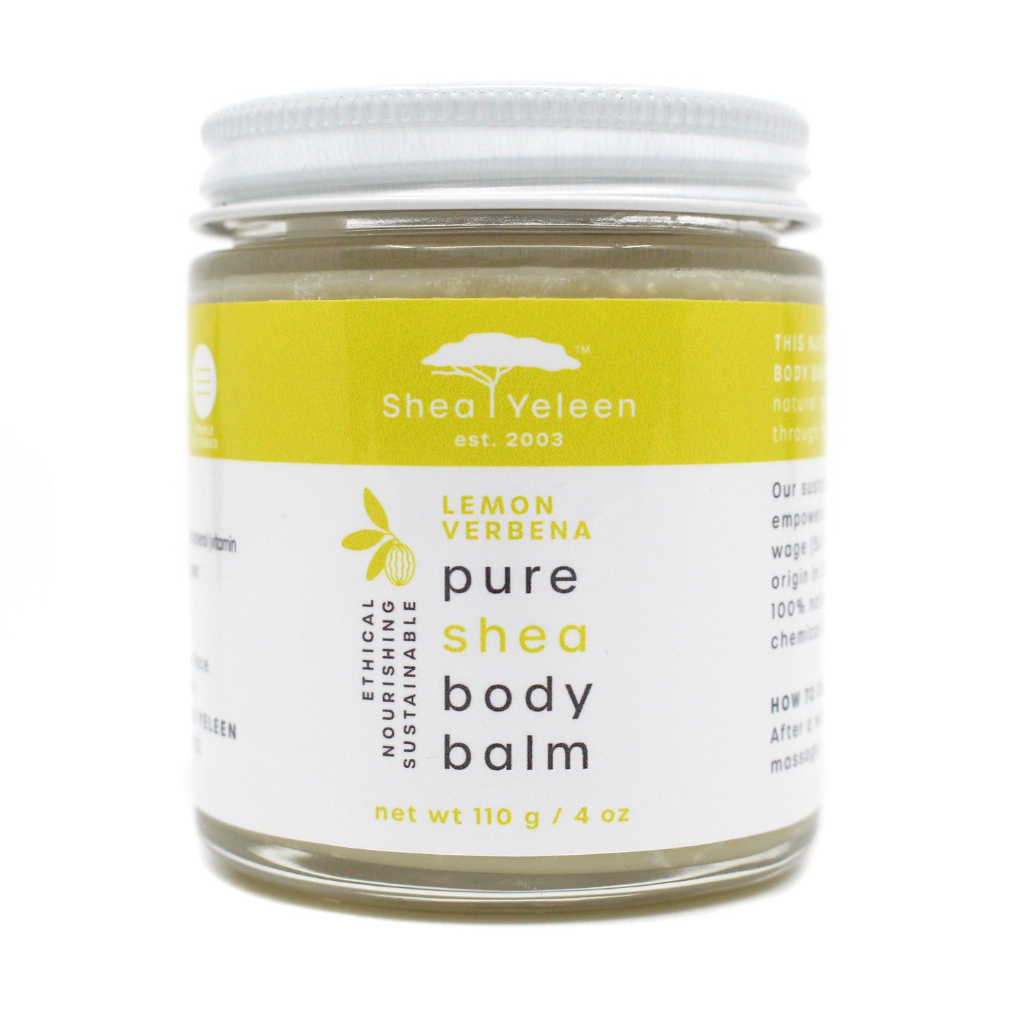 4 oz Lemon Verbena Body Balm - SheaYeleen